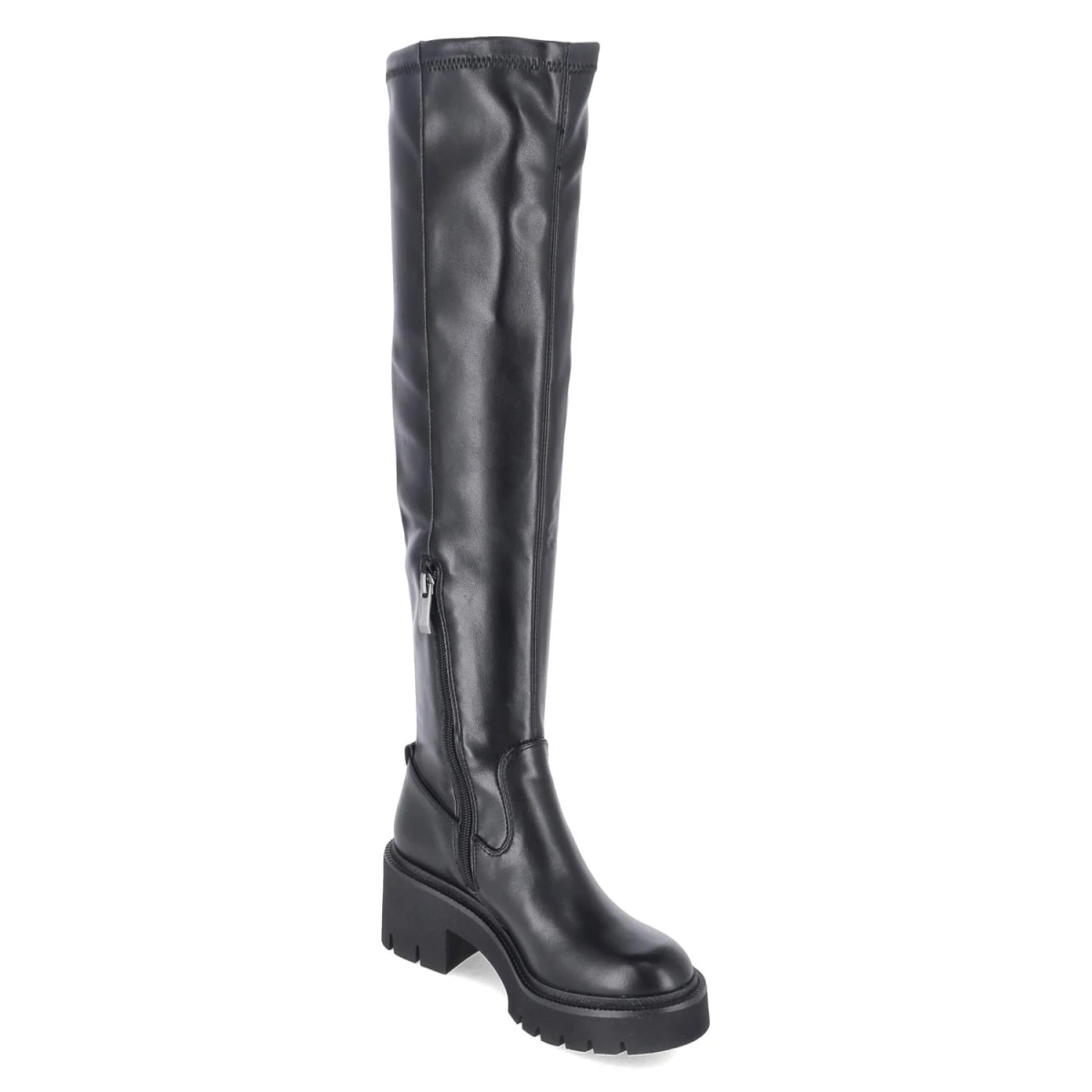 Overkneestiefel - black