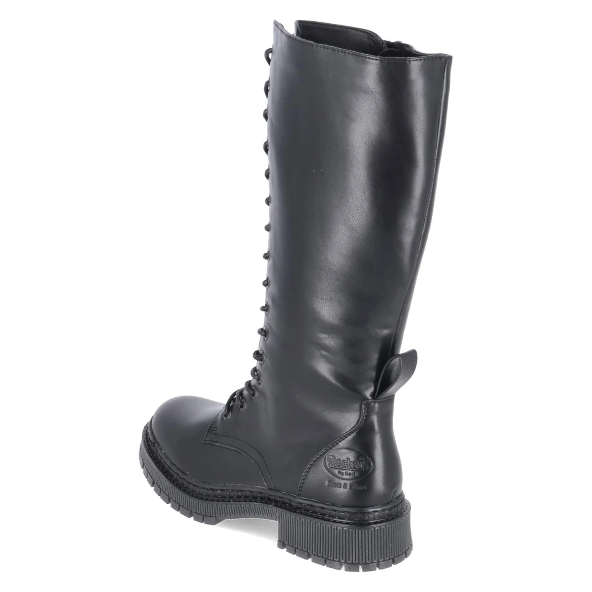 Schnürstiefel - schwarz