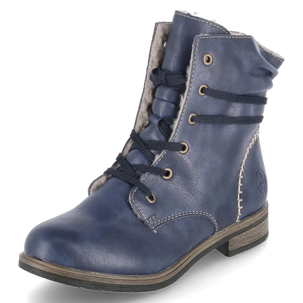 Schnürstiefeletten - Blau