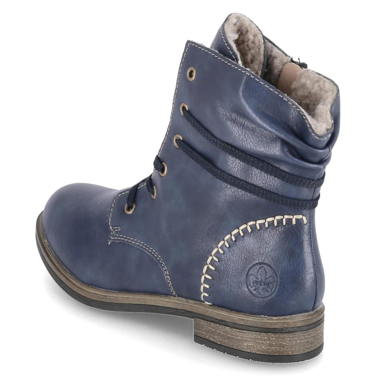 Schnürstiefeletten - Blau