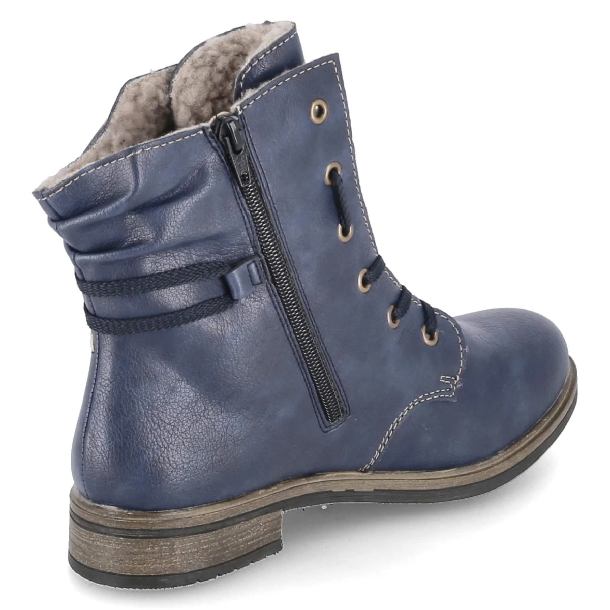 Schnürstiefeletten - Blau