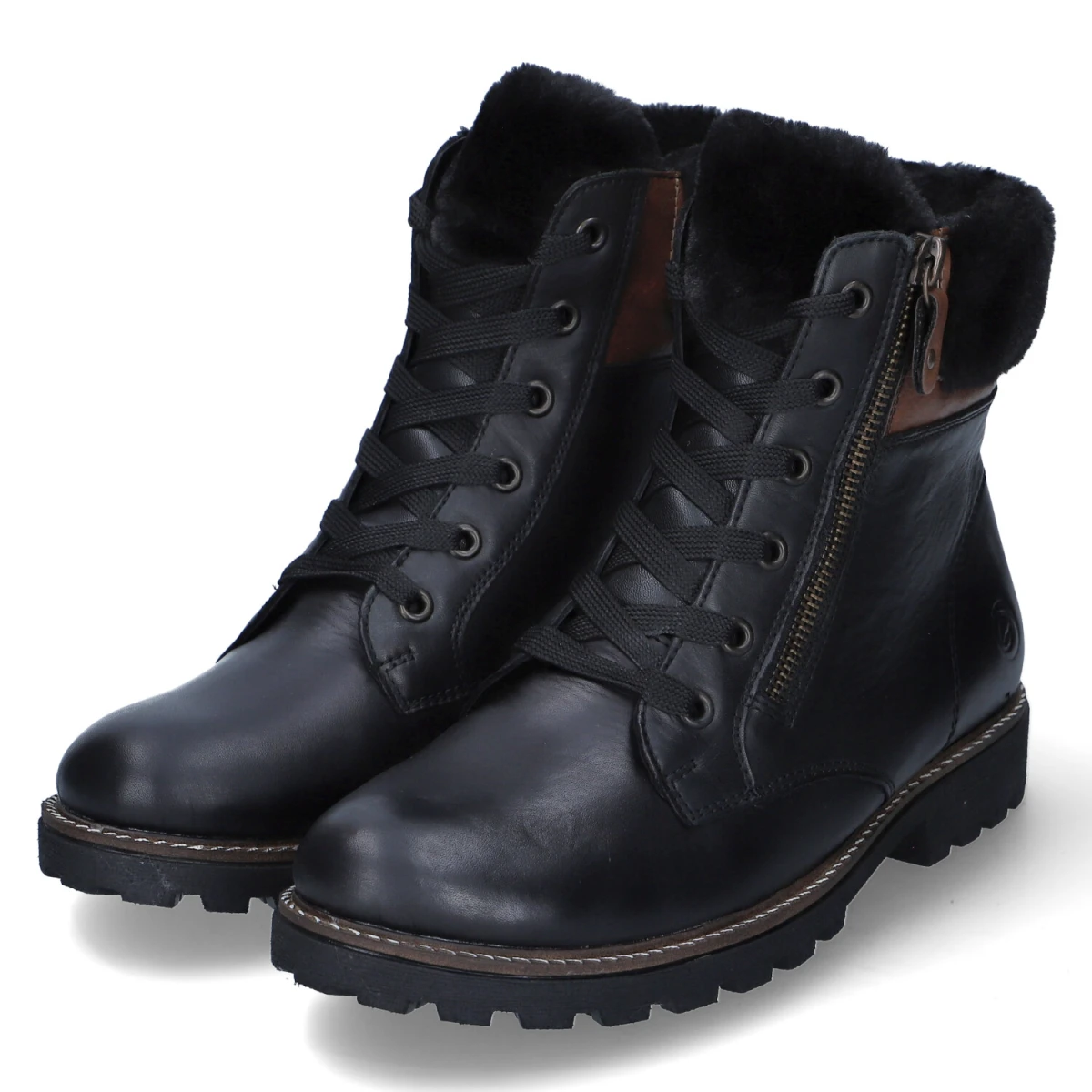 Winterstiefeletten - schwarz/chestnut/nero/schwarz