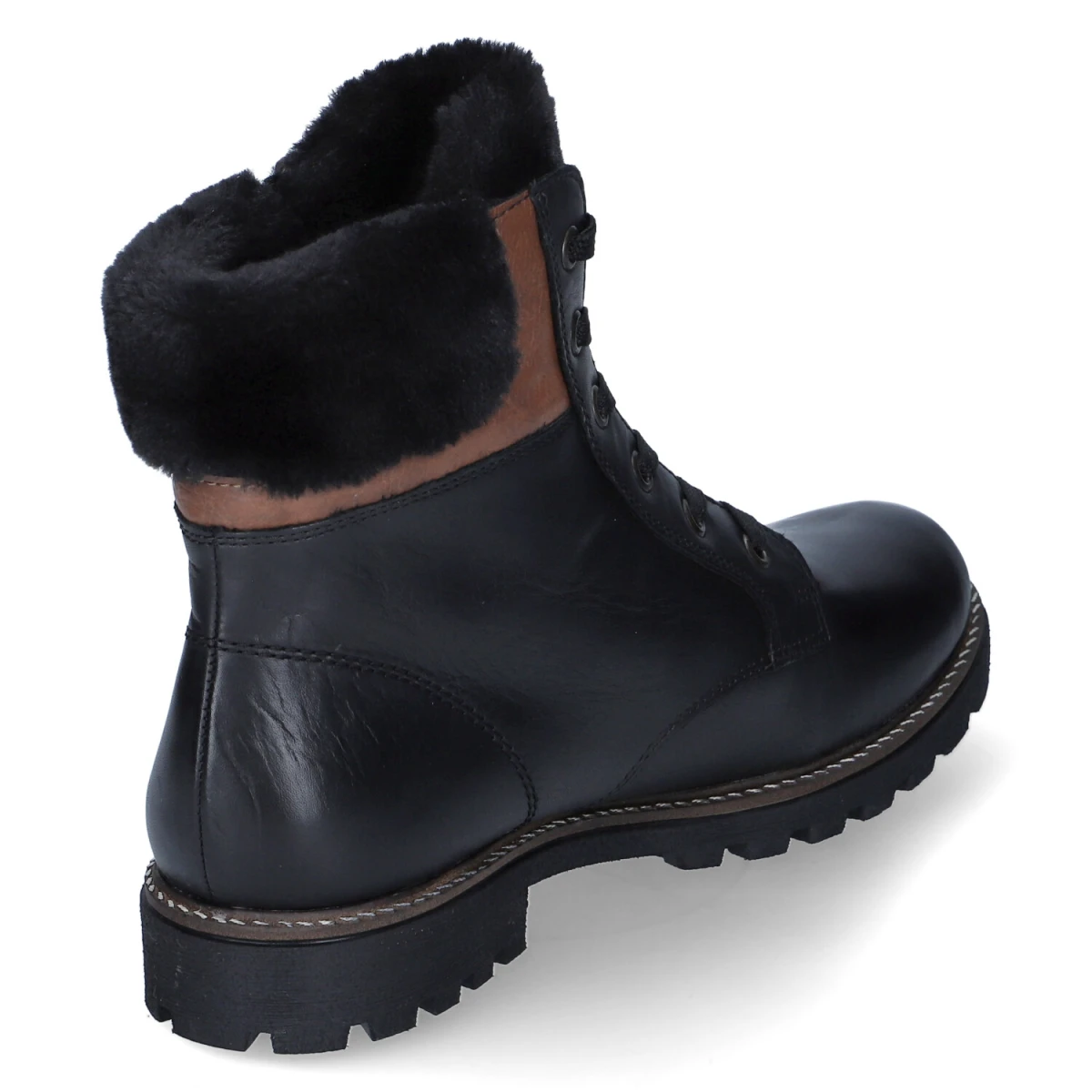 Winterstiefeletten - schwarz/chestnut/nero/schwarz