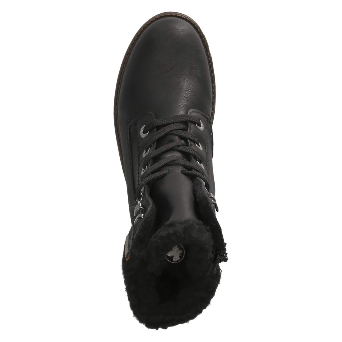 Schnürstiefeletten - schwarz/mogano/schwarz