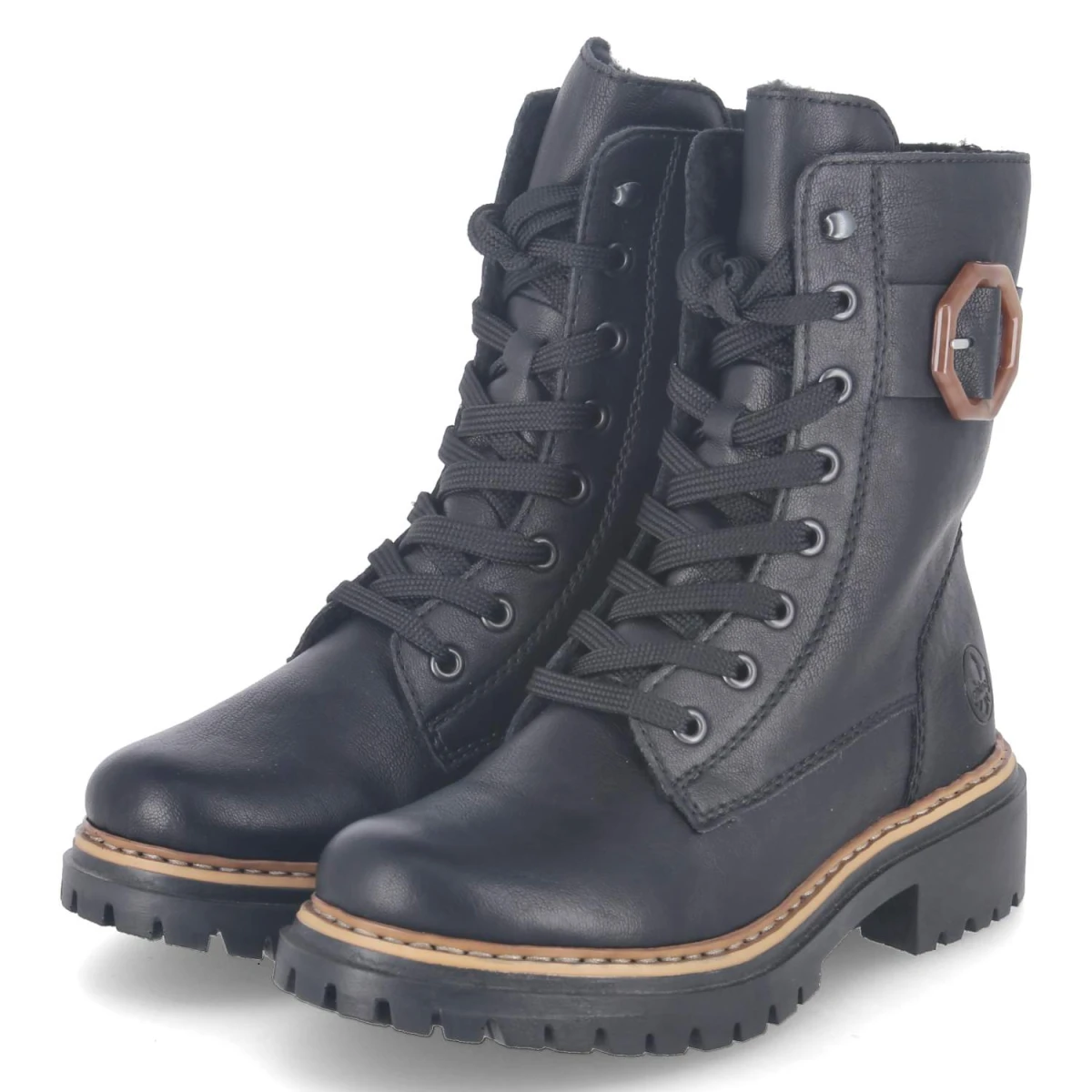 Schnürboots - schwarz