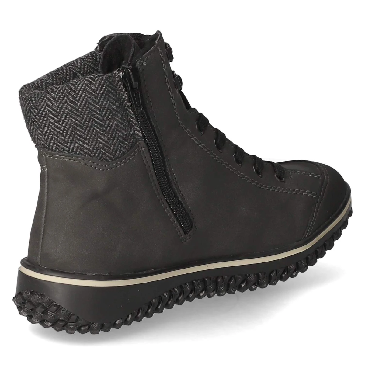 Schnürstiefeletten - grau