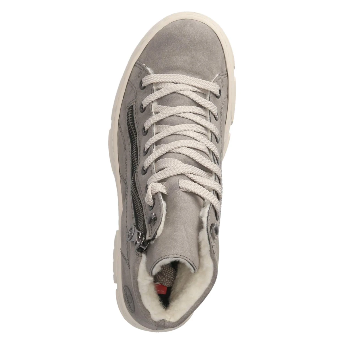 Schnürstiefeletten - grau