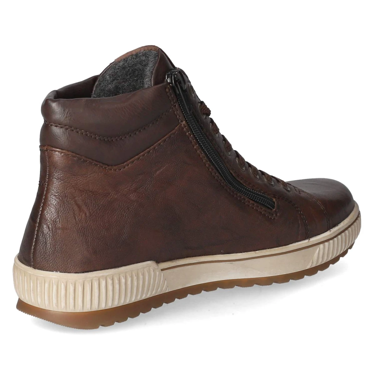 Schnürstiefeletten - BRAUN