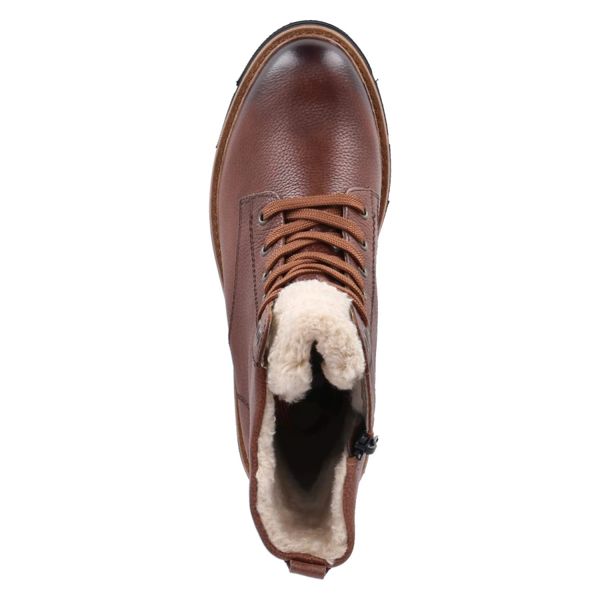 Schnürstiefeletten - braun kombi