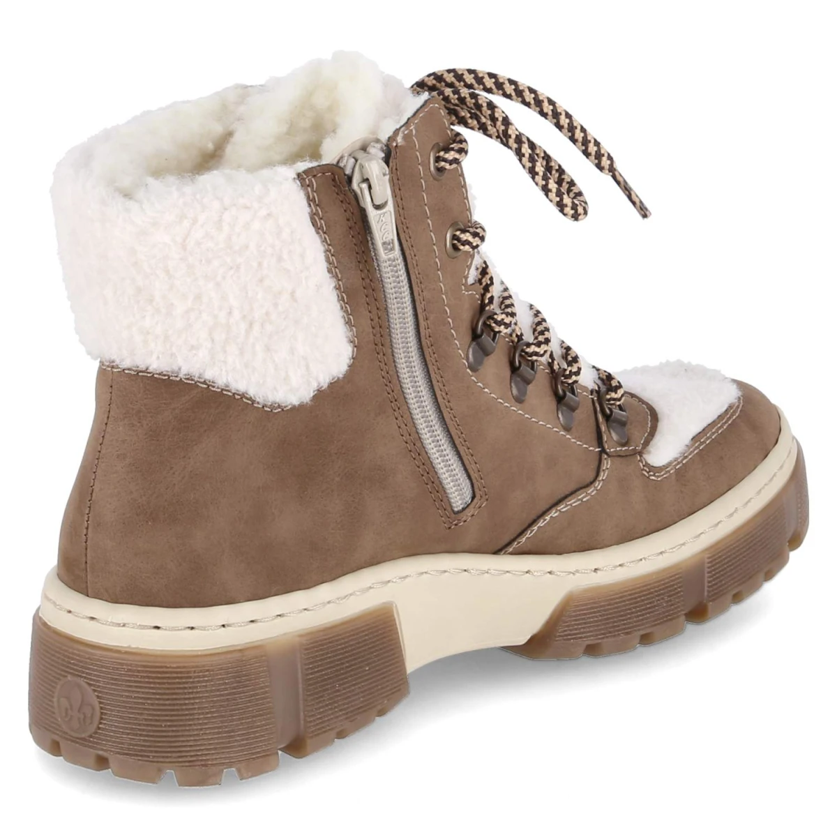 Winterstiefeletten - beige kombi