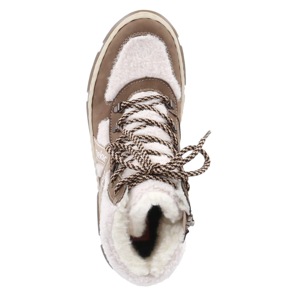 Winterstiefeletten - beige kombi