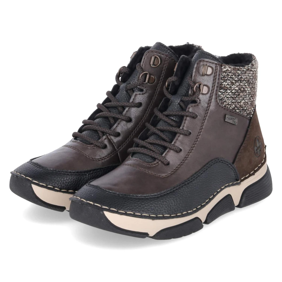 Winterboots - braun kombi