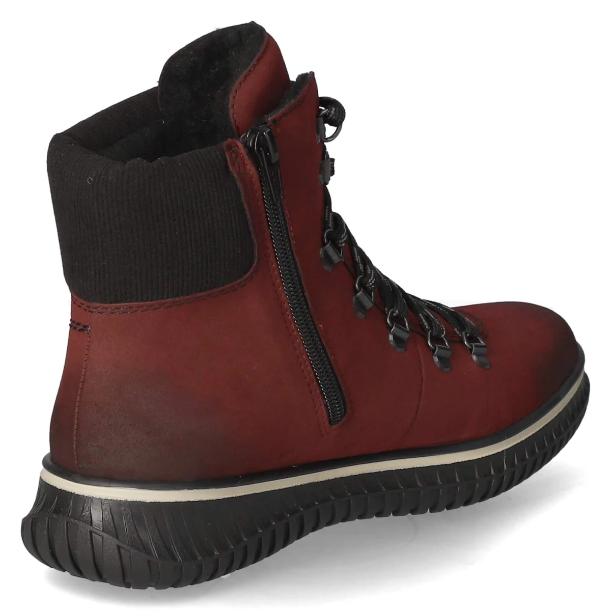 Schnürstiefeletten - rot