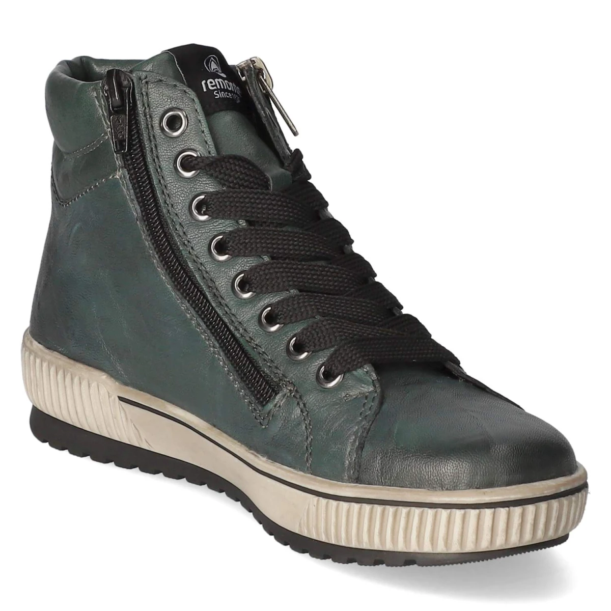 Schnürstiefeletten - Grün