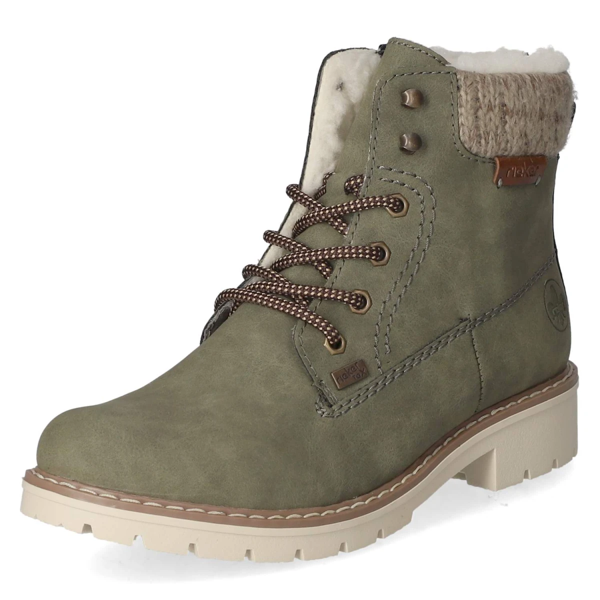 Schnürstiefeletten - grün