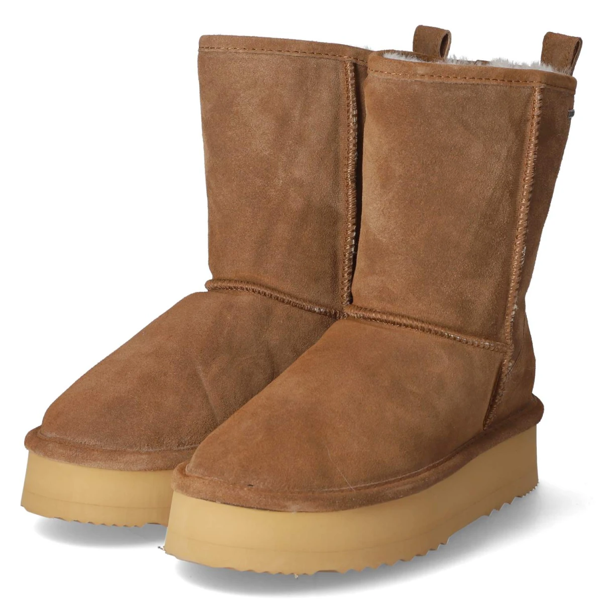 Winterstiefeletten PARIS - chestnut/white