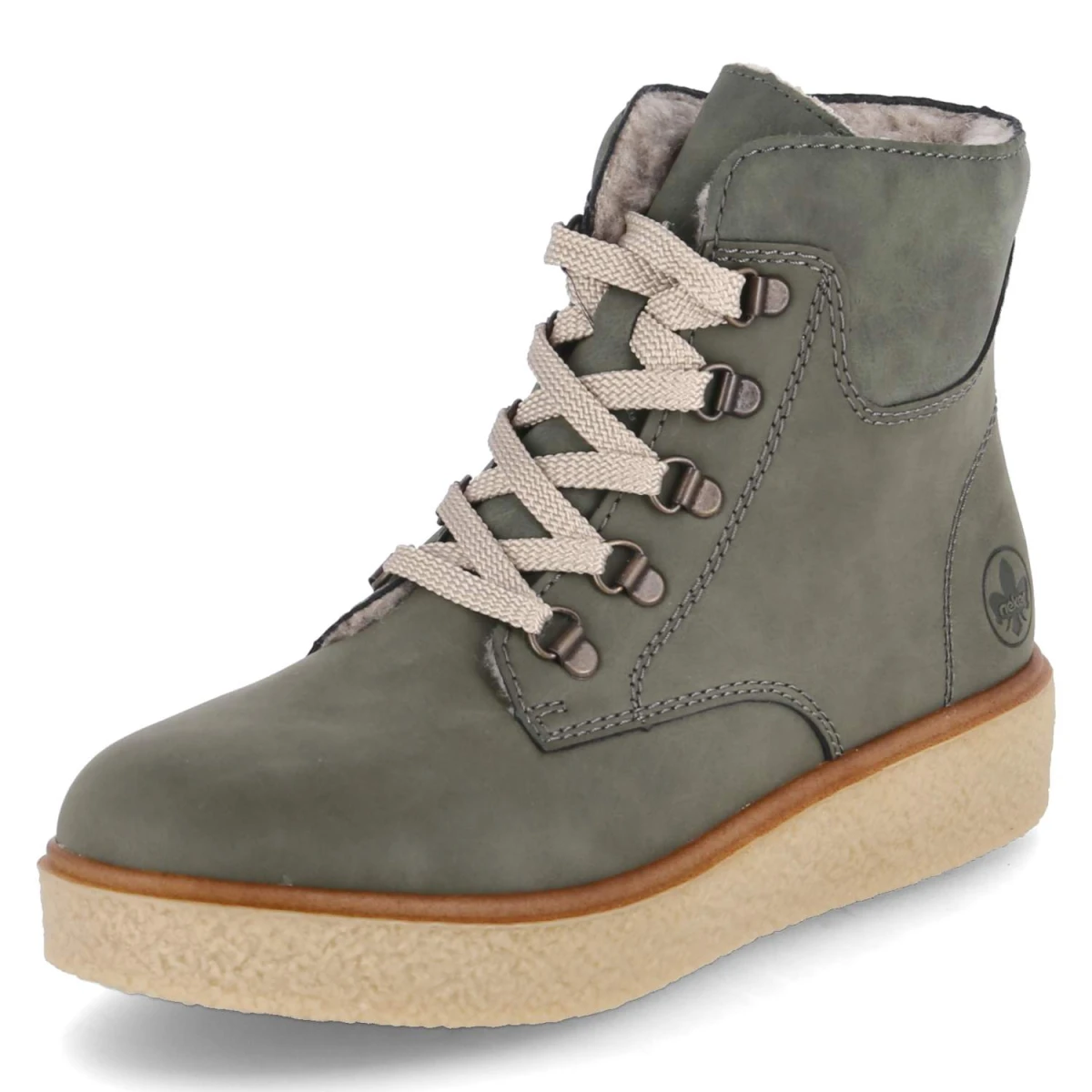 Schnürstiefeletten - Grün