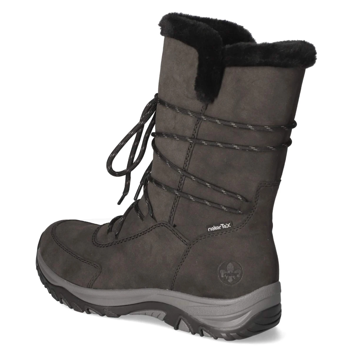 Schnürstiefel - grau