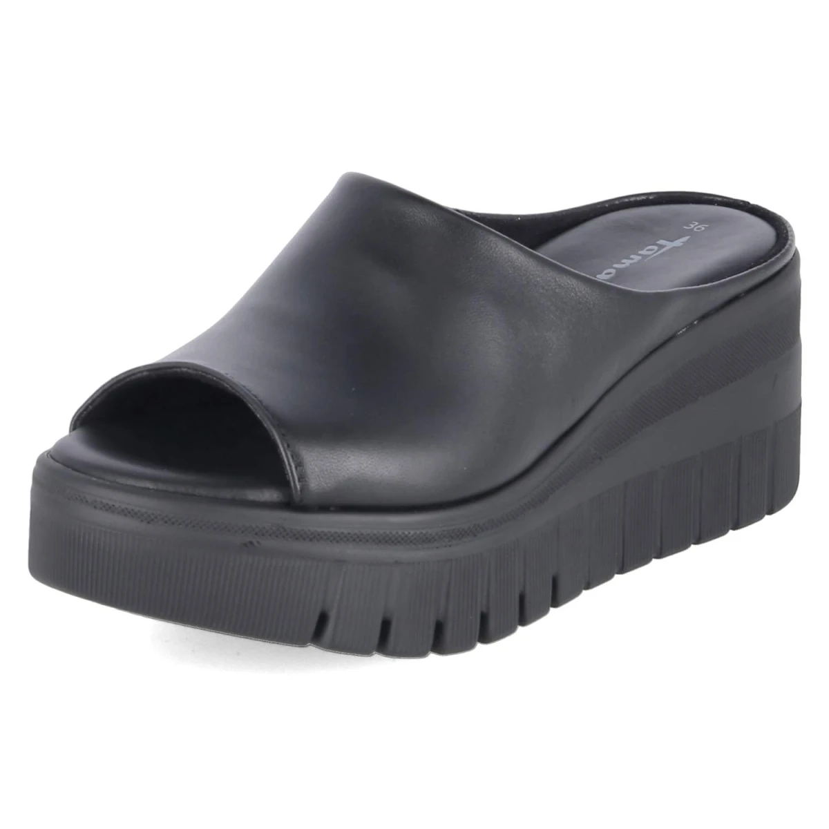 Plateau-Pantoletten - black