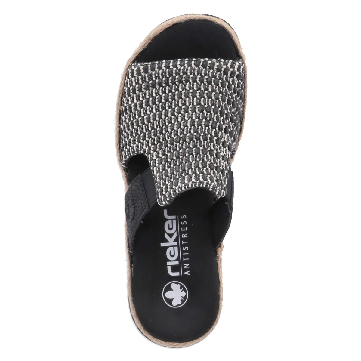 Pantoletten - schwarz- kombi
