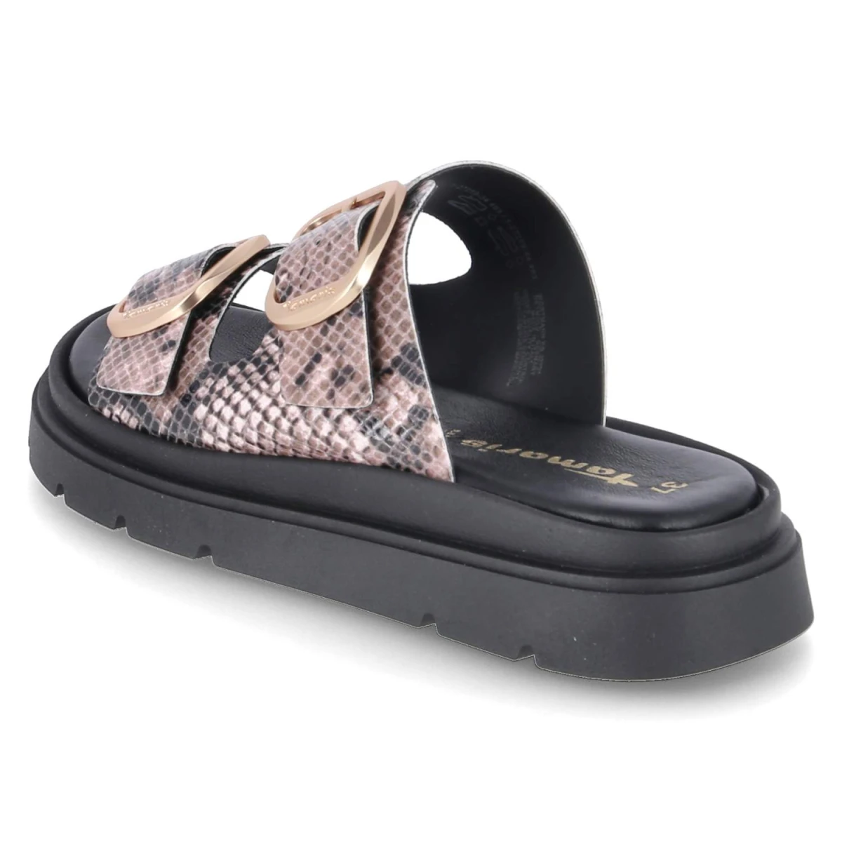 Pantoletten - BEIGE SNAKE