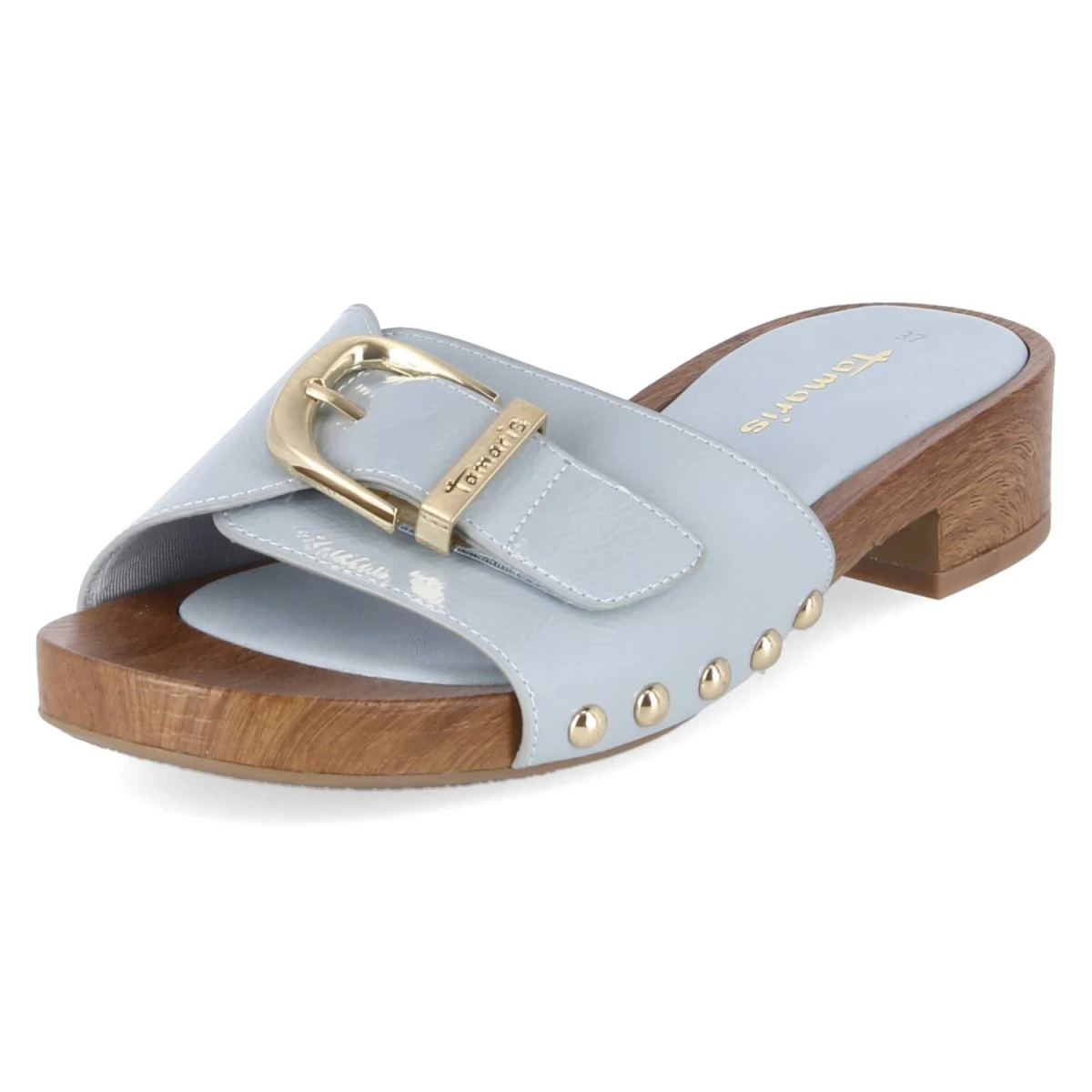 Open Toe Clogs - LIGHT BLUE
