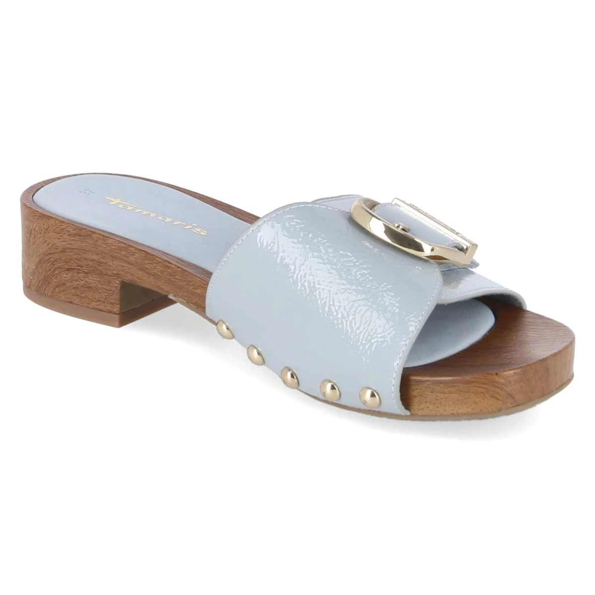 Open Toe Clogs - LIGHT BLUE