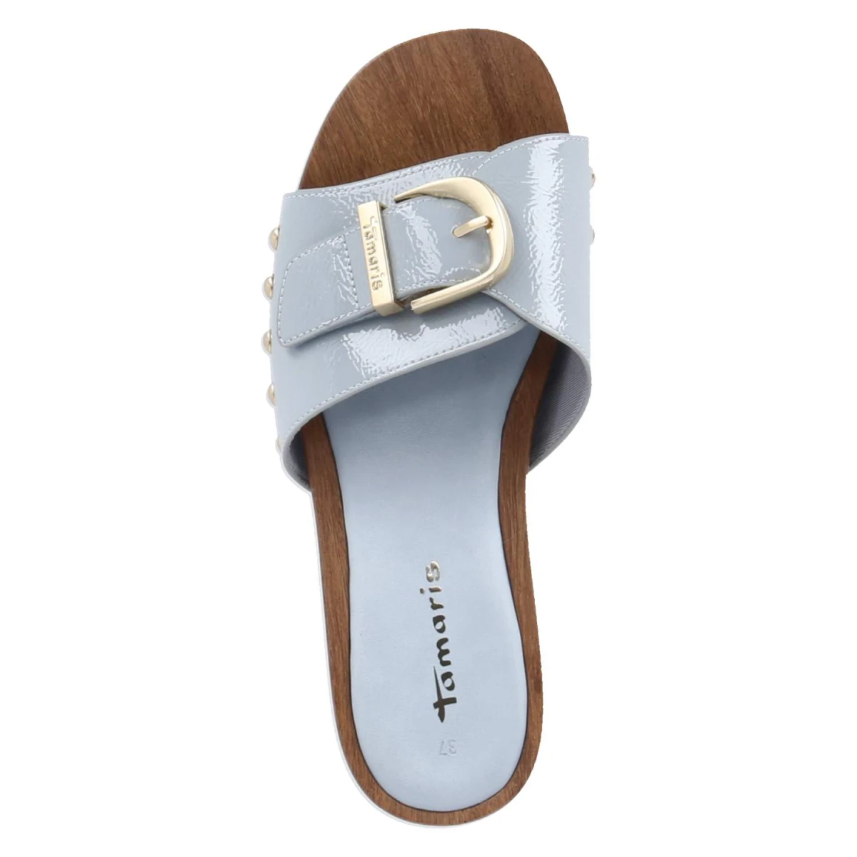Open Toe Clogs - LIGHT BLUE