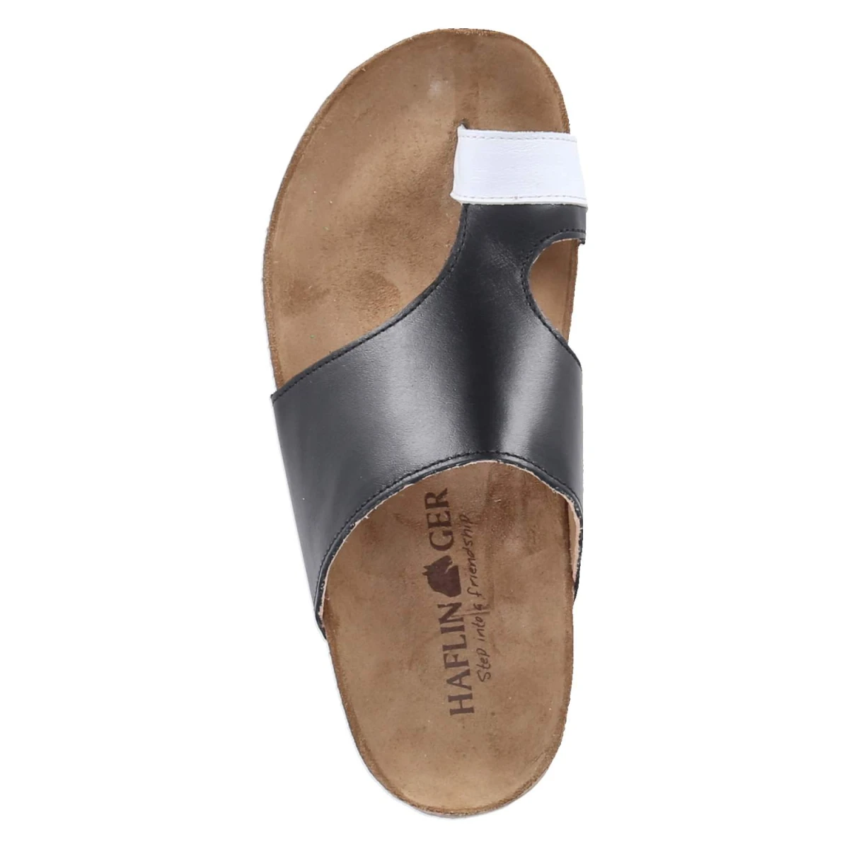 Zehentrenner ANKA - schwarz/weiß