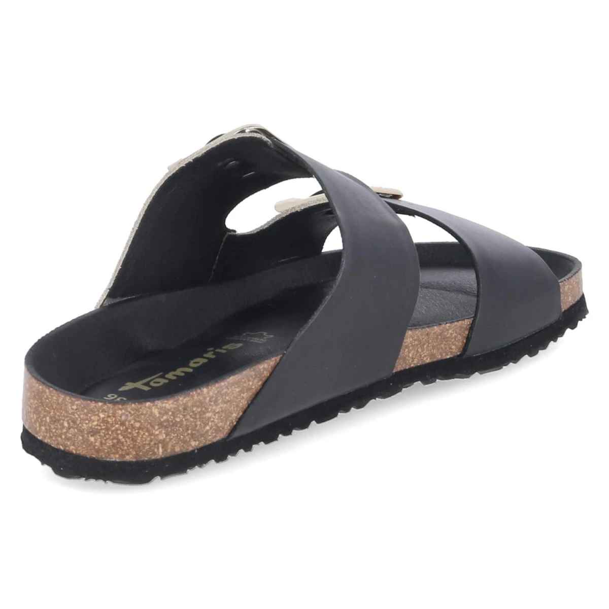 Pantoletten - black/leopard