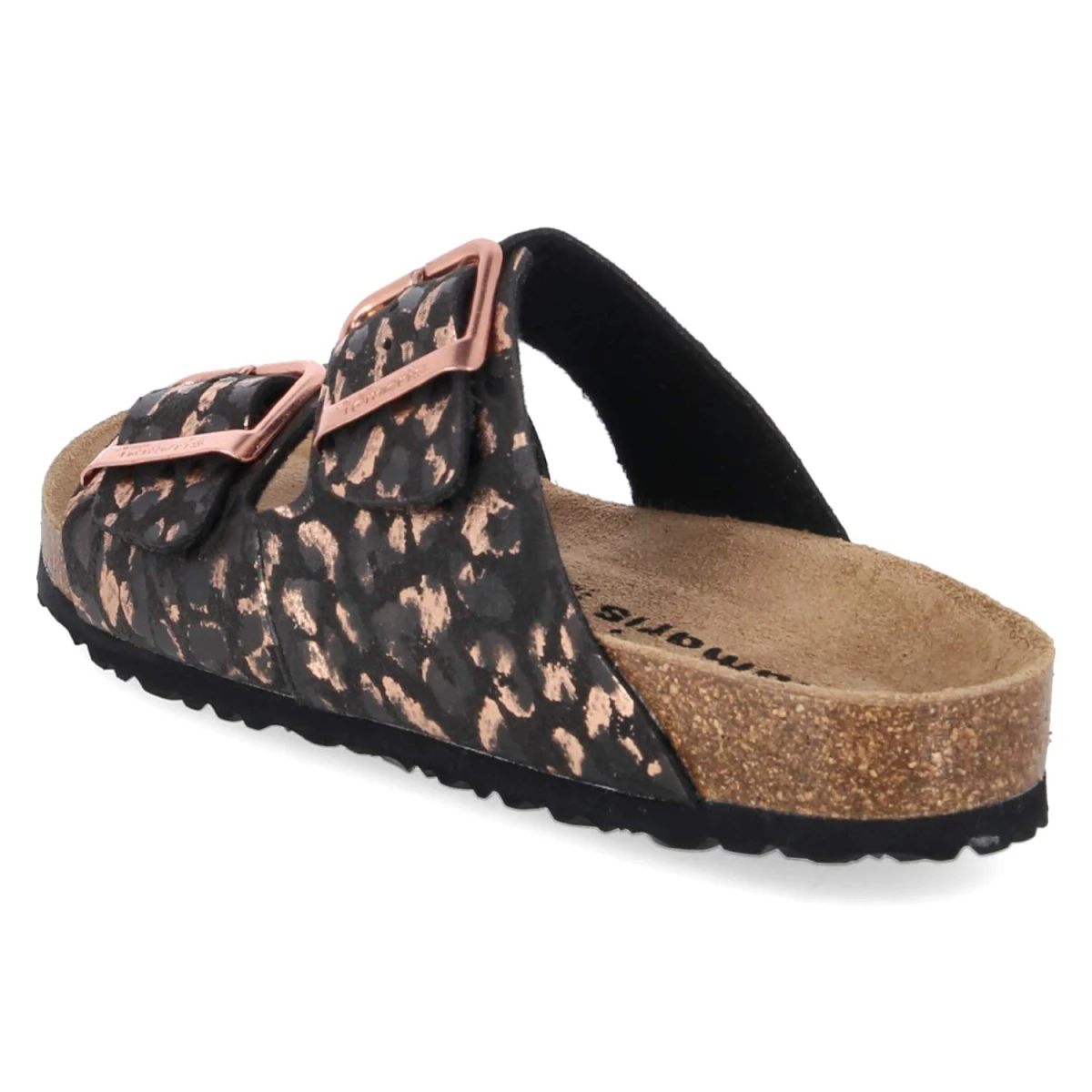 Pantoletten - BLACK/LEOPARD