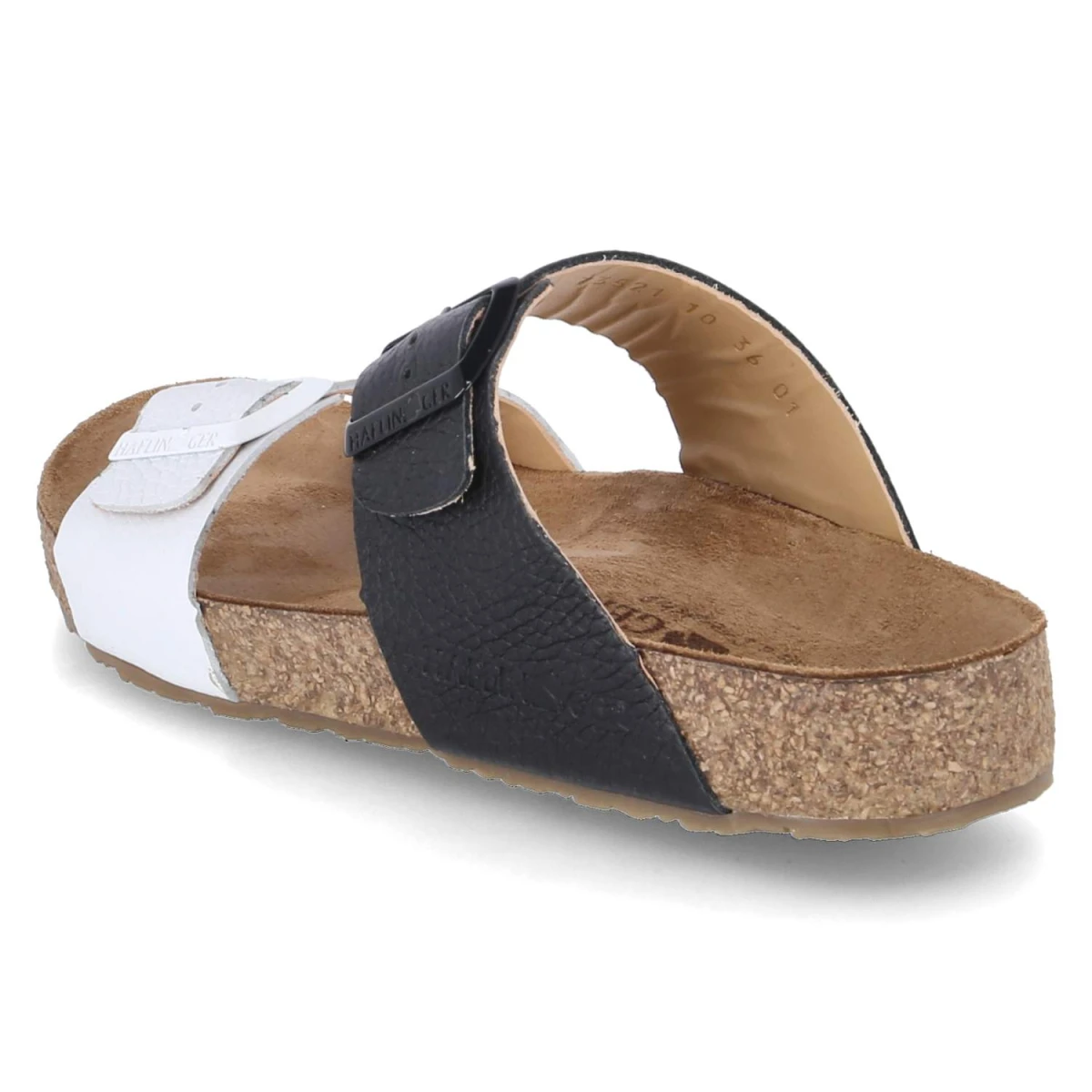 Pantoletten ANDREA - weiss/schwarz