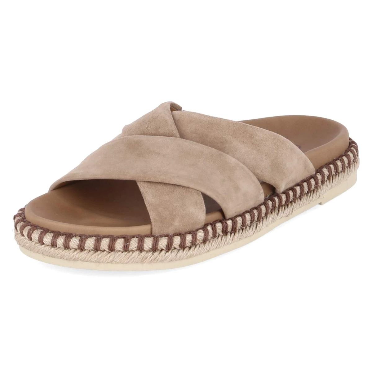 Espadrille-Pantoletten - peanut