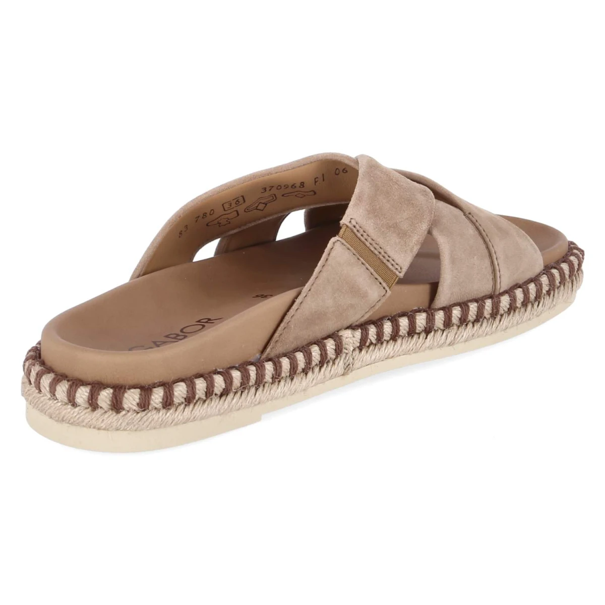 Espadrille-Pantoletten - peanut