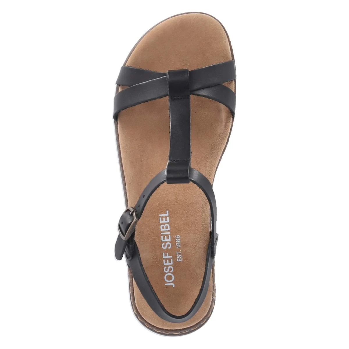 T-Steg-Sandalen FABRICIA 01 - Schwarz