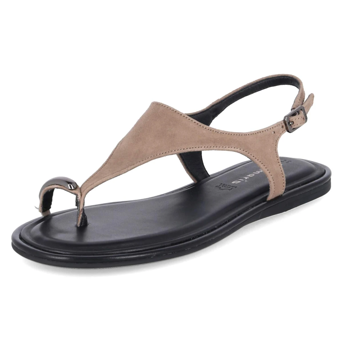 Zehentrenner-Sandalen - taupe