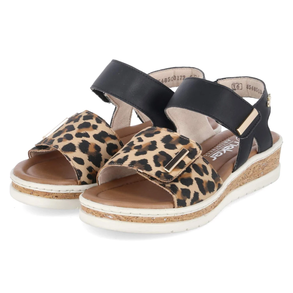 Sandalen - schwarz kombi