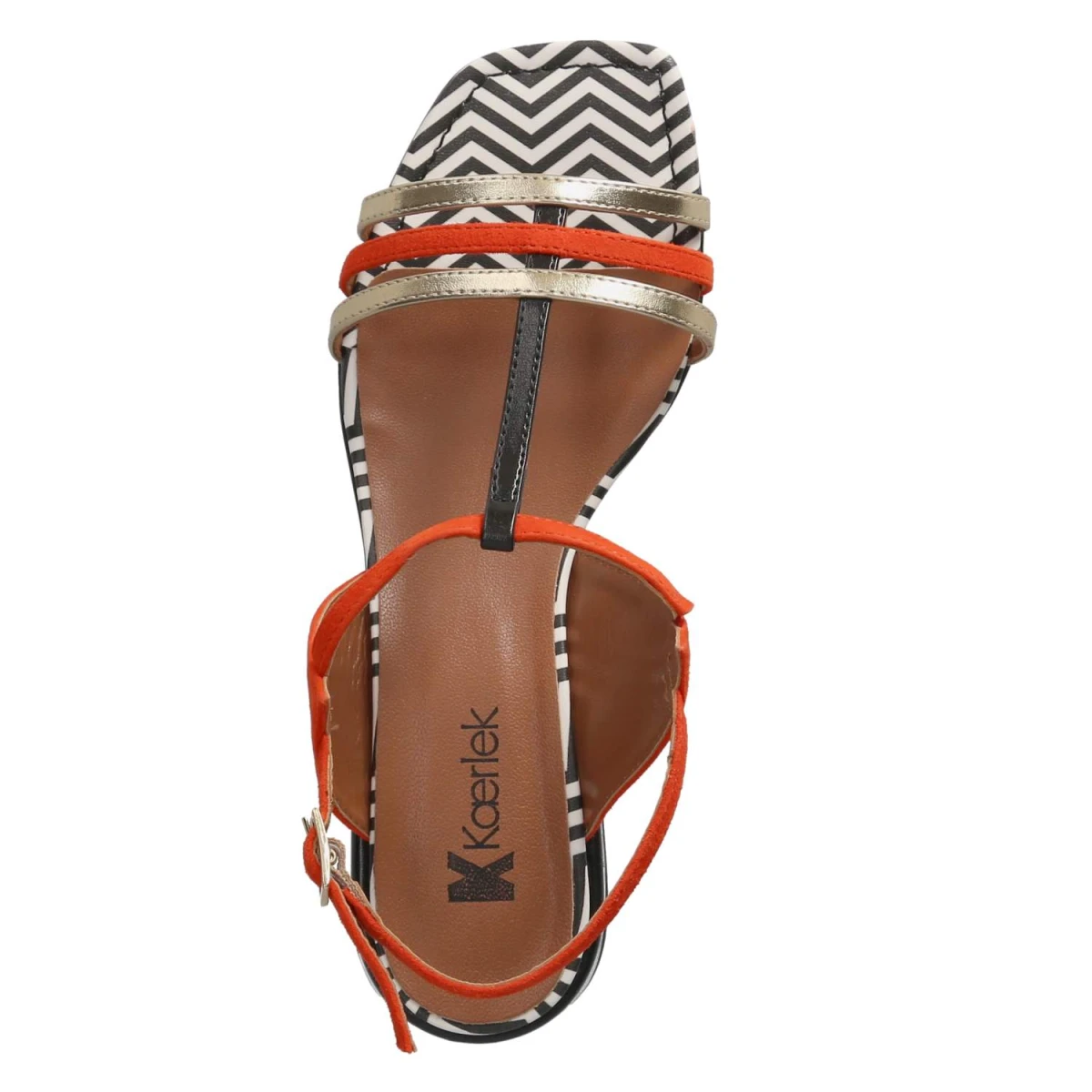 Sandaletten - rot kombi