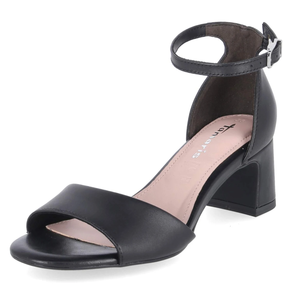Riemchensandaletten - BLACK LEATHER