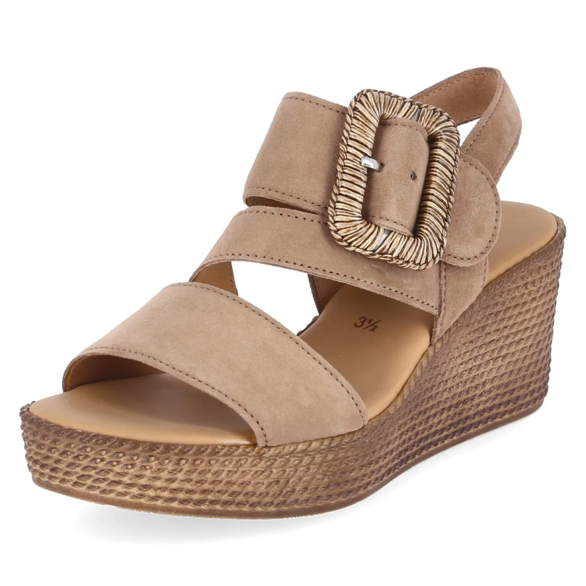 Espadrille-Sandaletten - peanut