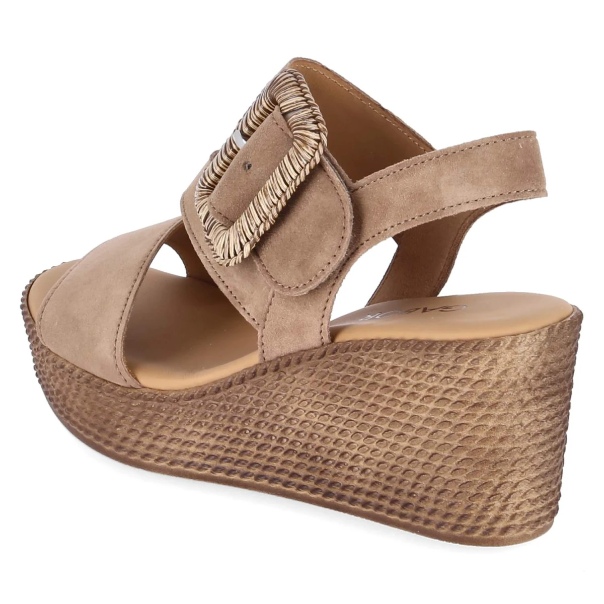 Espadrille-Sandaletten - peanut