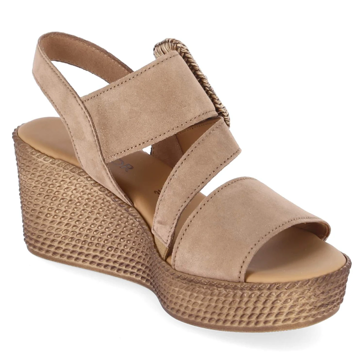 Espadrille-Sandaletten - peanut