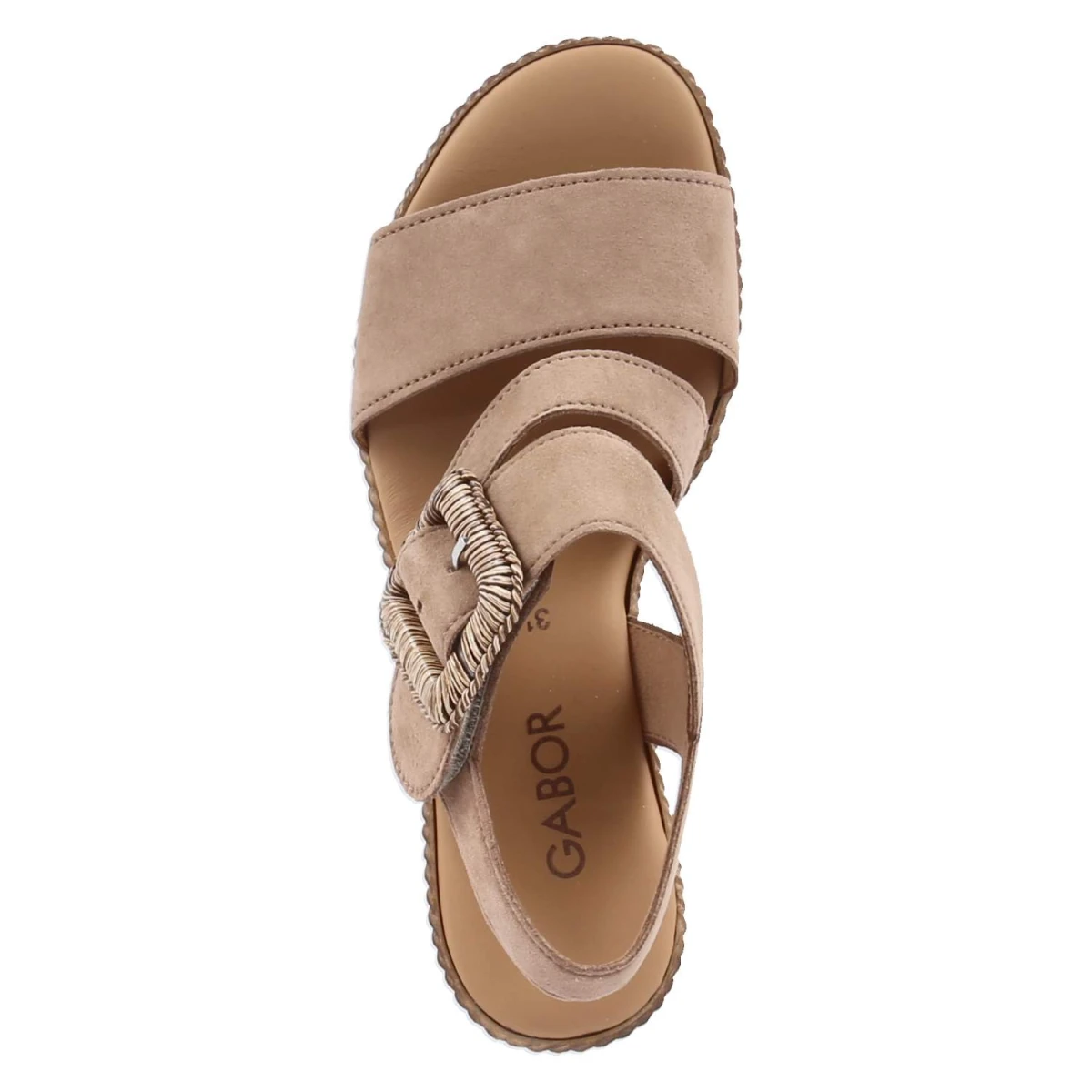 Espadrille-Sandaletten - peanut