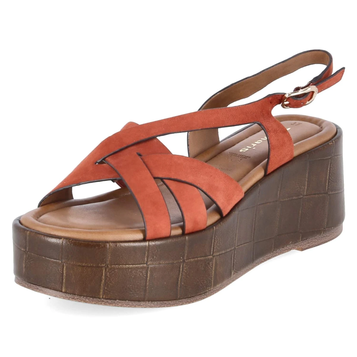 Plateausandalen - TERRACOTTA