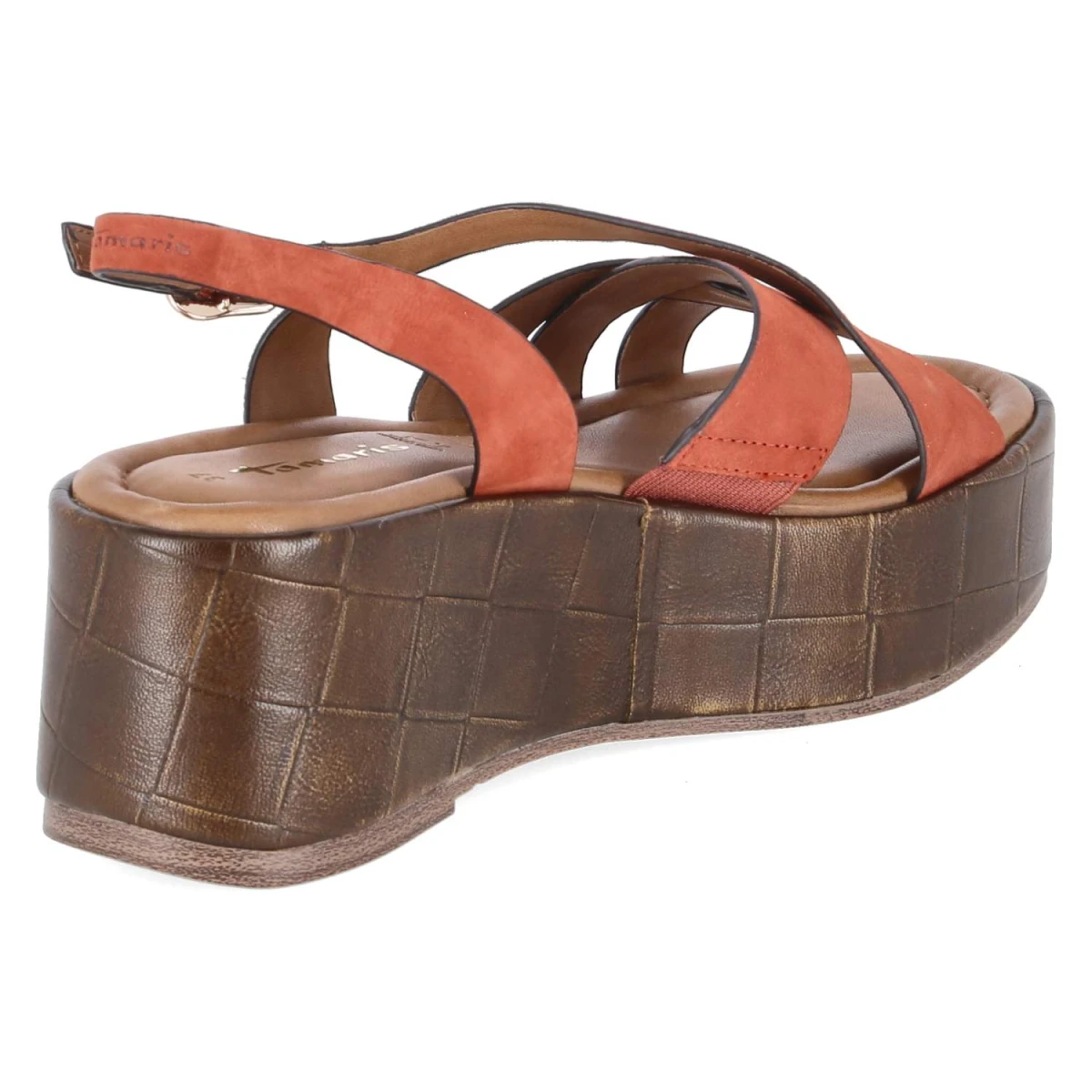 Plateausandalen - TERRACOTTA