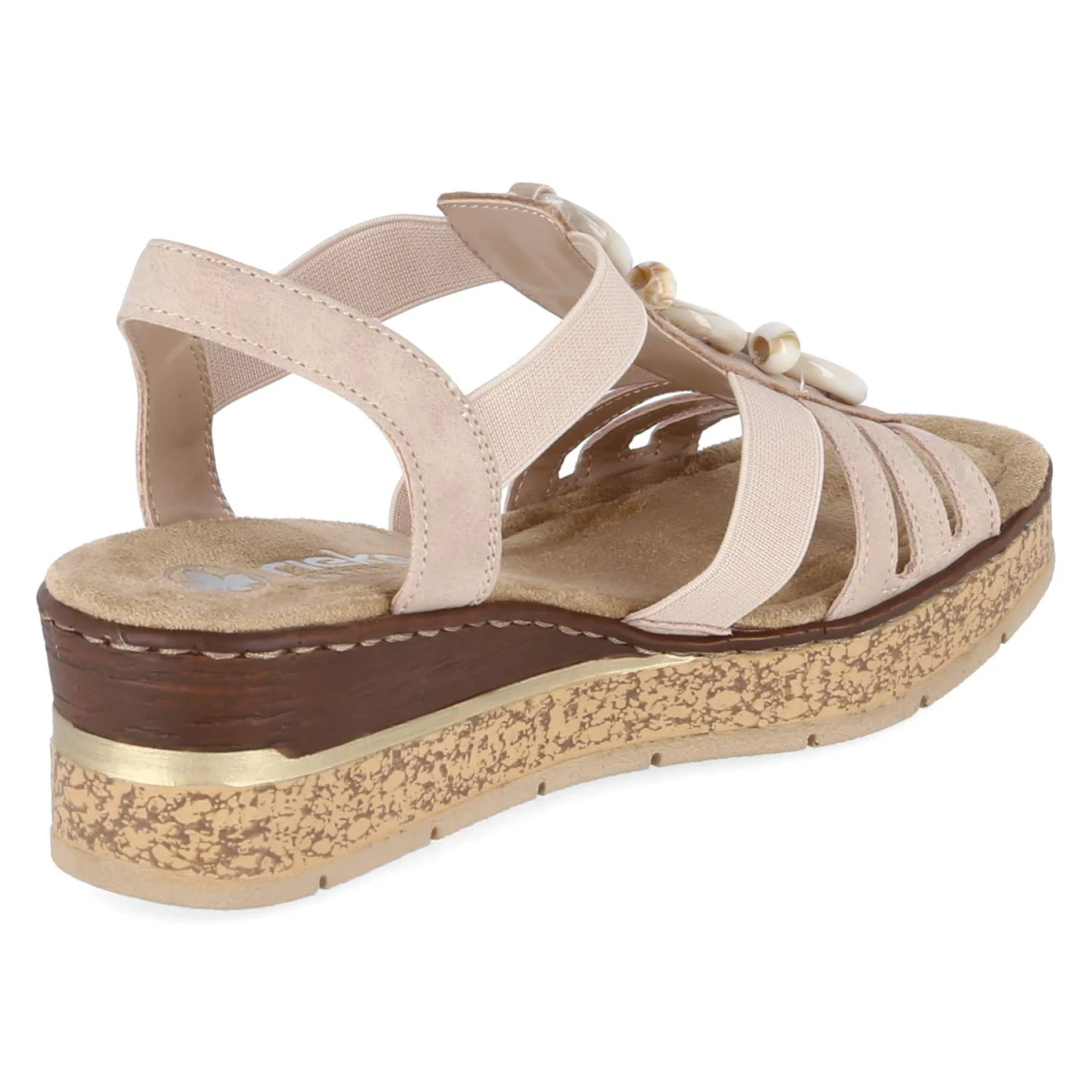 Keilsandaletten - rosa