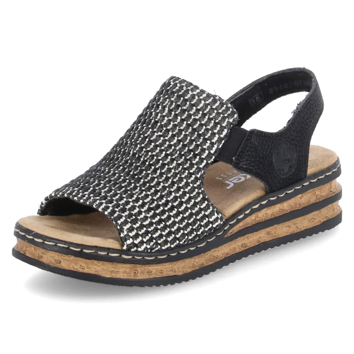 Sandalen - schwarz kombi