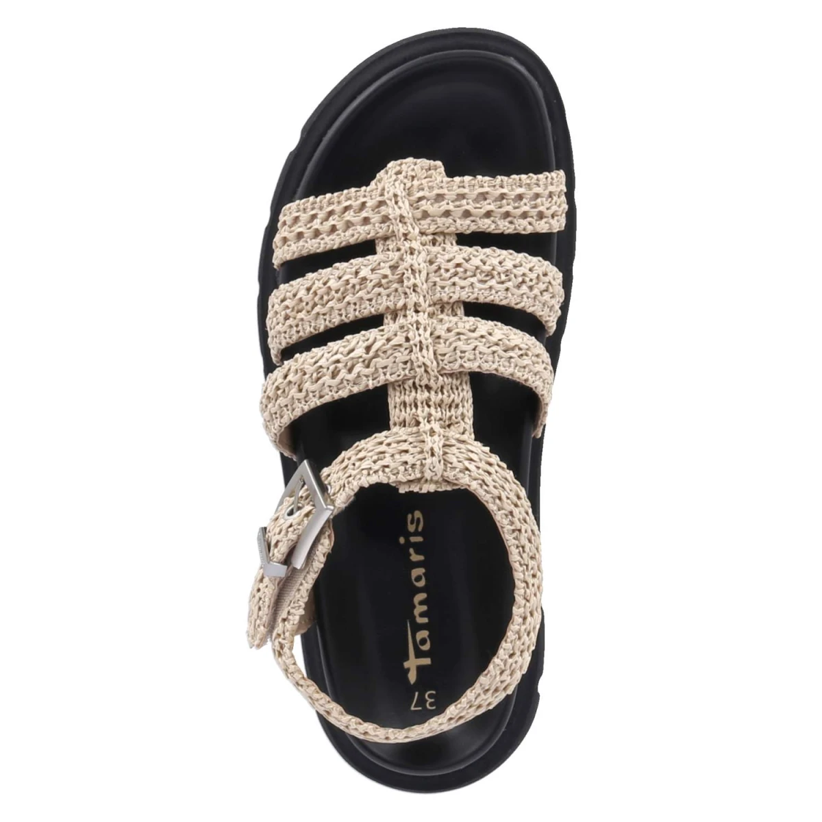 Plateau-Sandalen - beige