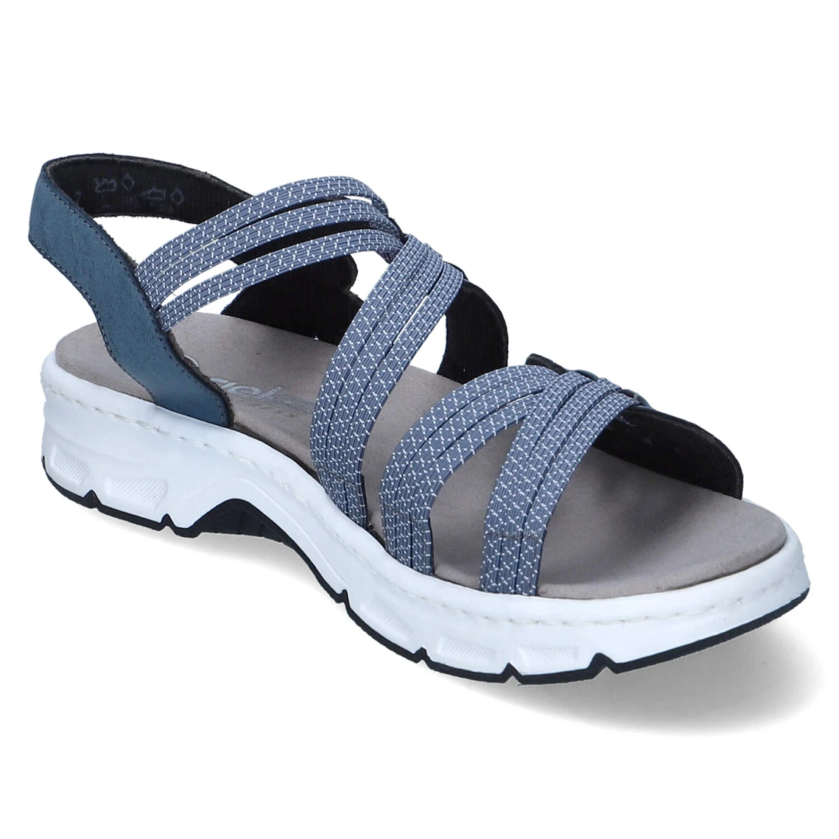 Sandalen - royal/jeans-weiss