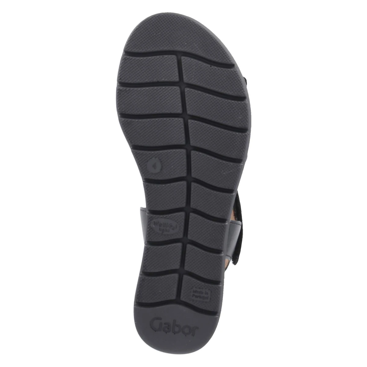 Sandalen - schwarz (uni+gold)